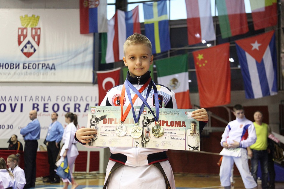 Юный спортсмен из Санкт-Петербурга стал двукратным Чемпионом Мира по каратэ
